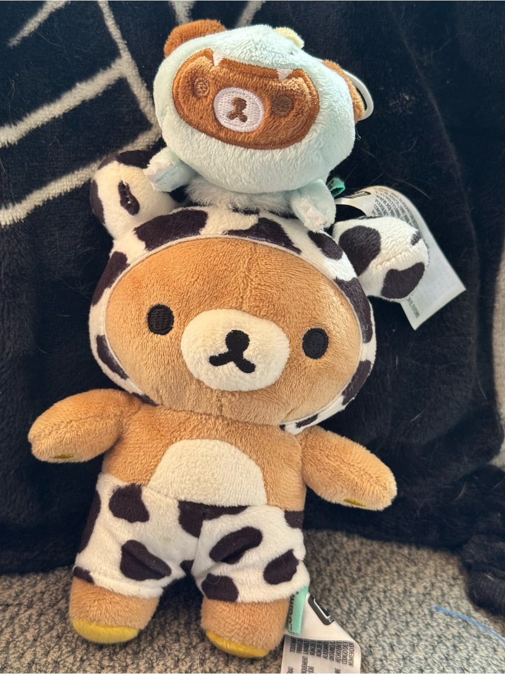 Rilakkuma 6 inch plush and keychain set